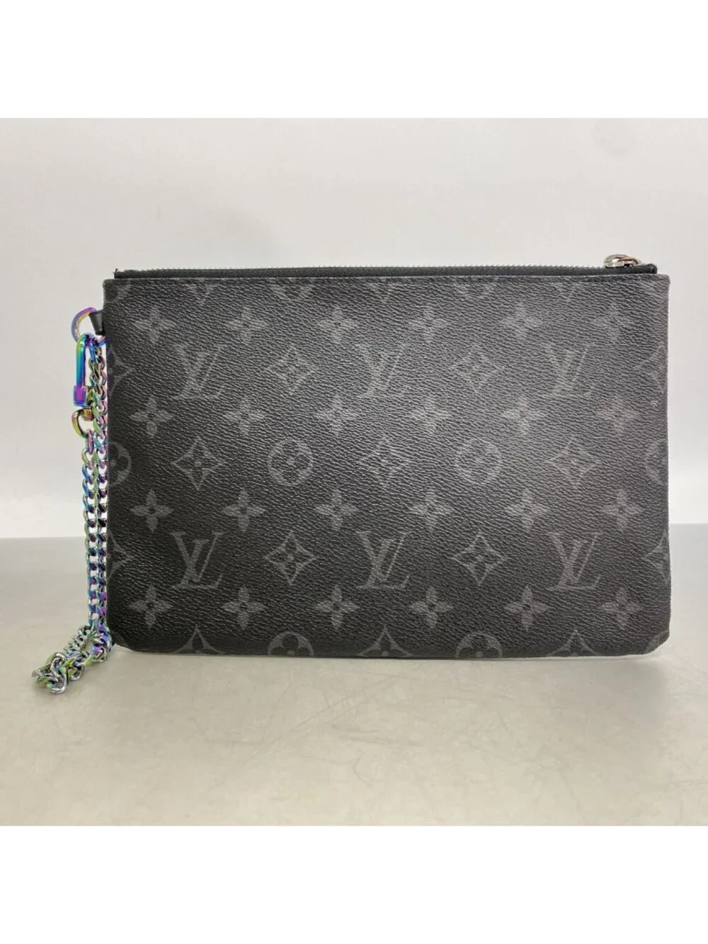 Louis Vuitton Clutch Monogram Eclipse Flash iPad Pouch Black Fragment Design